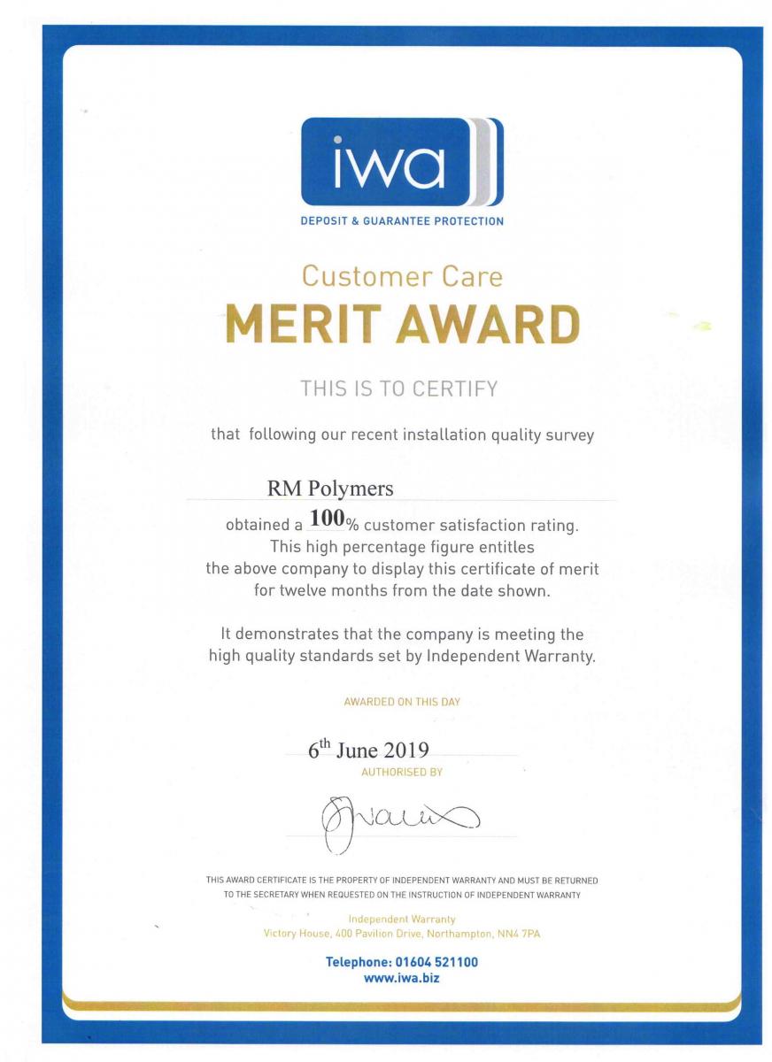 IWA Merit Award Customer Care